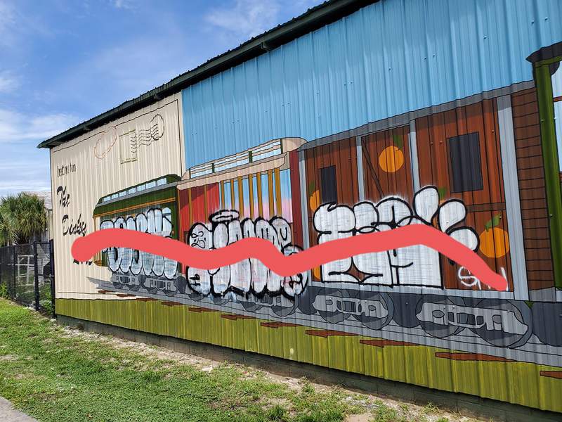 Vandals increasingly targeting Mills 50 murals with graffiti, city leaders say
