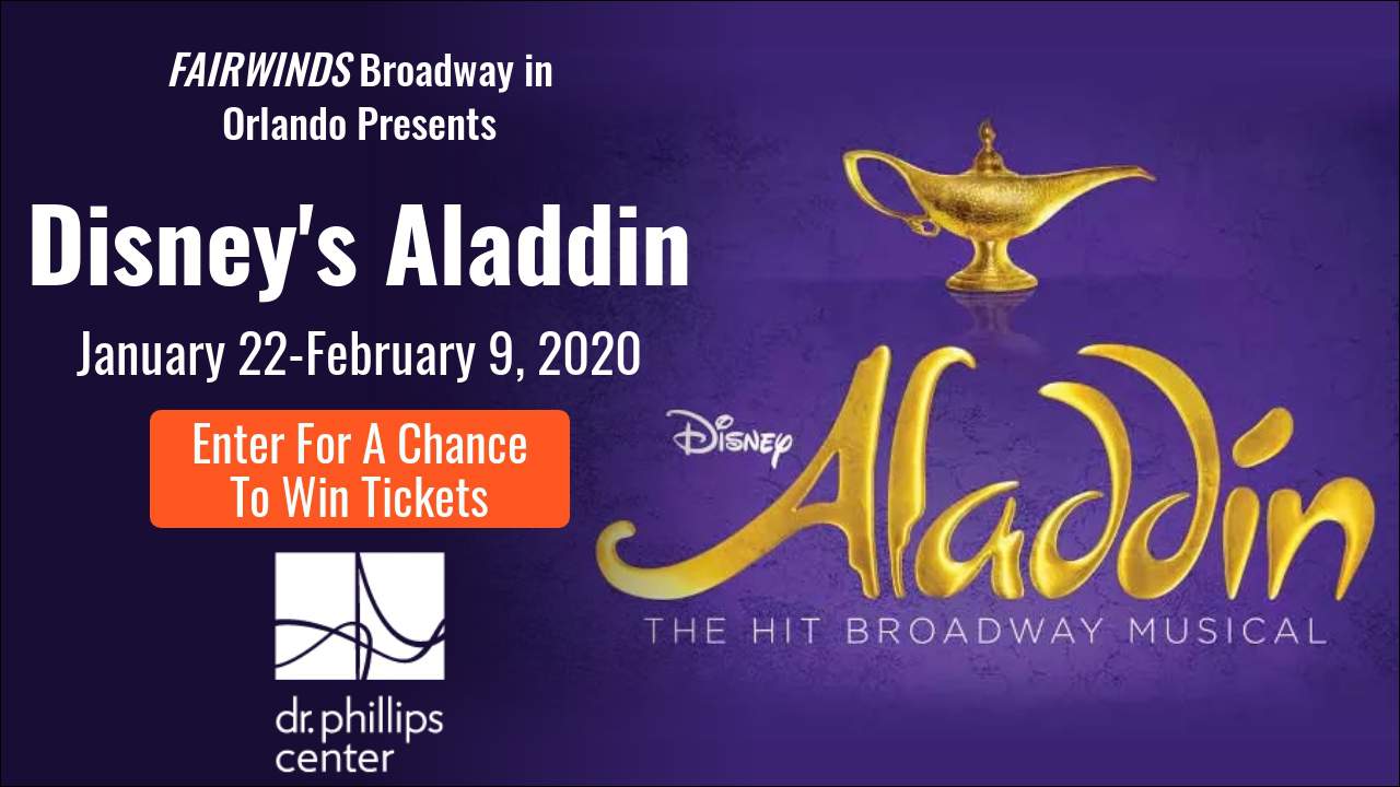 Tickets for Disney’s Aladdin Watch to Win Contest