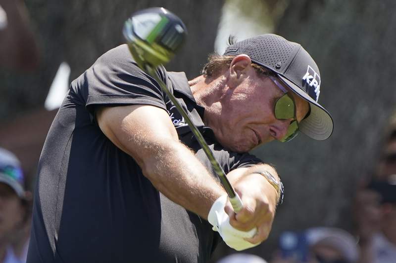Phil being Phil: Mickelson shares lead in PGA Championship