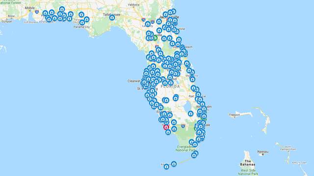 Interactive Map Shows Florida Cities With Coronavirus Cases