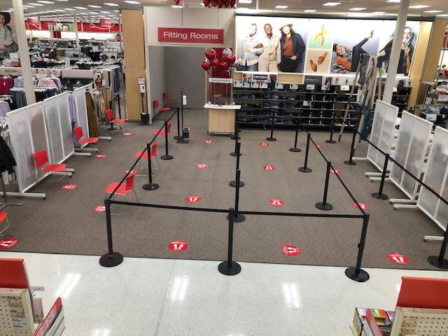 You can now try on clothes again in Target fitting rooms