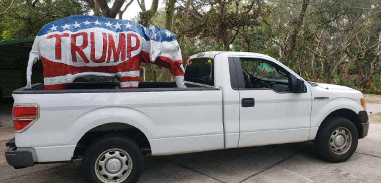 Teen sues Florida school district over his Trump elephant