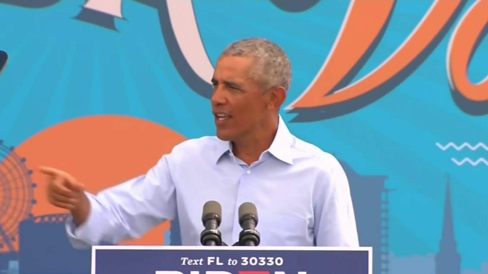 ‘We’ve got to vote like never before:’ Former president Obama rallies Orlando voters for Joe Biden