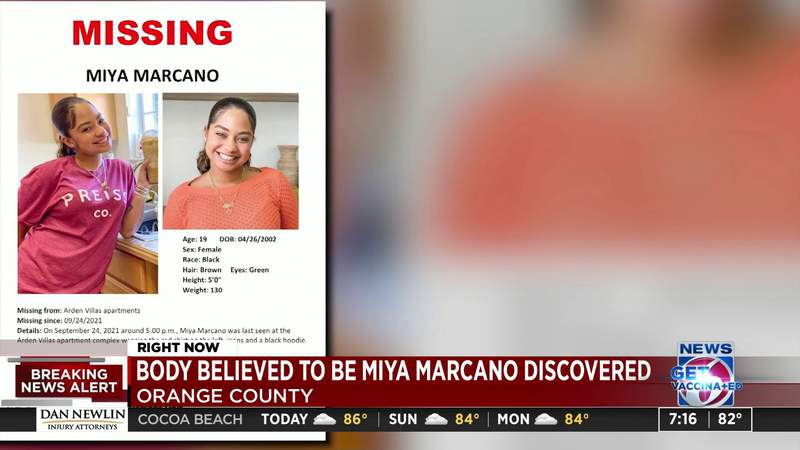 Body believed to be Miya Marcano found near Orange County apartment complex, sheriff says
