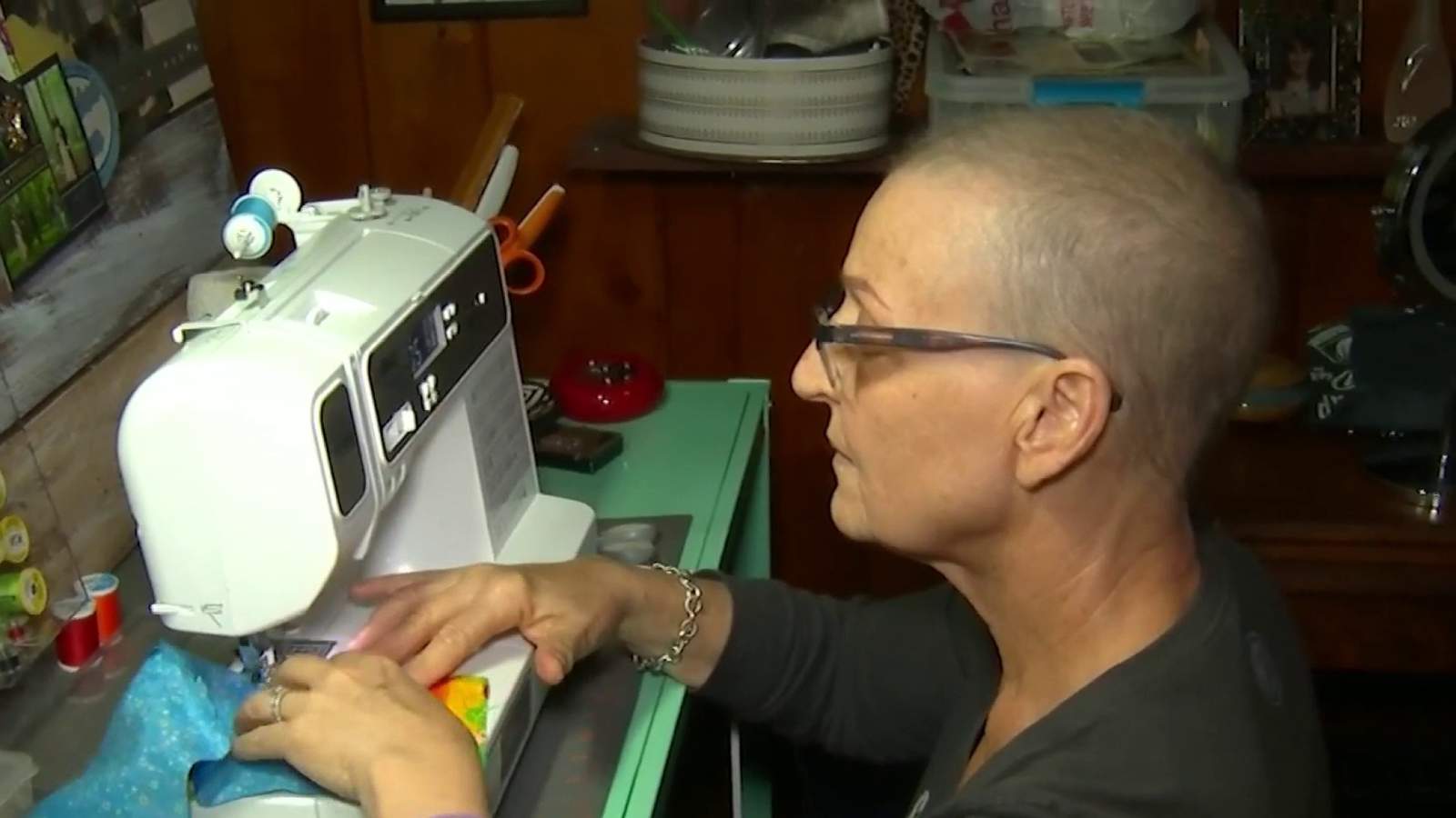 Orlando cancer patient makes coronavirus masks for at-risk groups