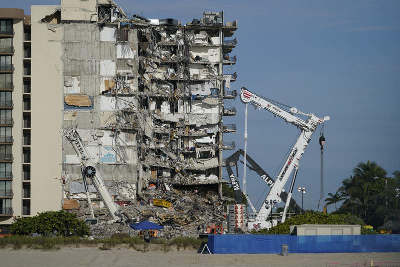 Mental health resources available to firefighters searching Surfside collapse site