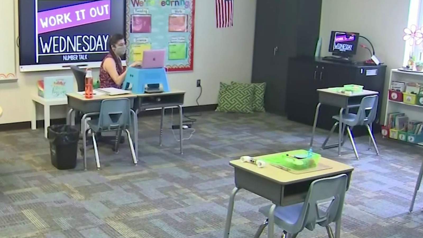 Orange County shows what classrooms will look like when students return