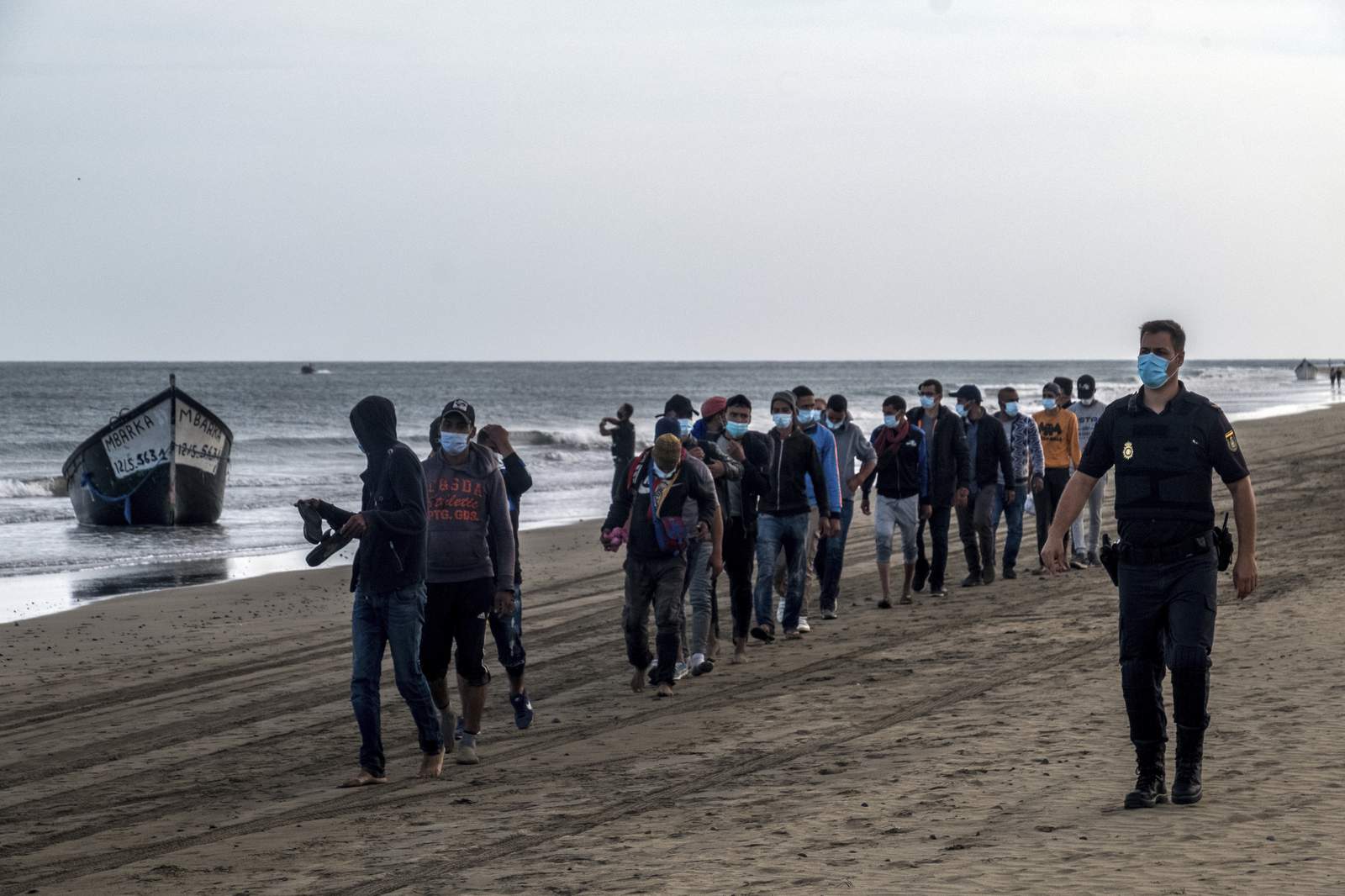 Spain opens 2nd migrant camp on overrun Gran Canaria island