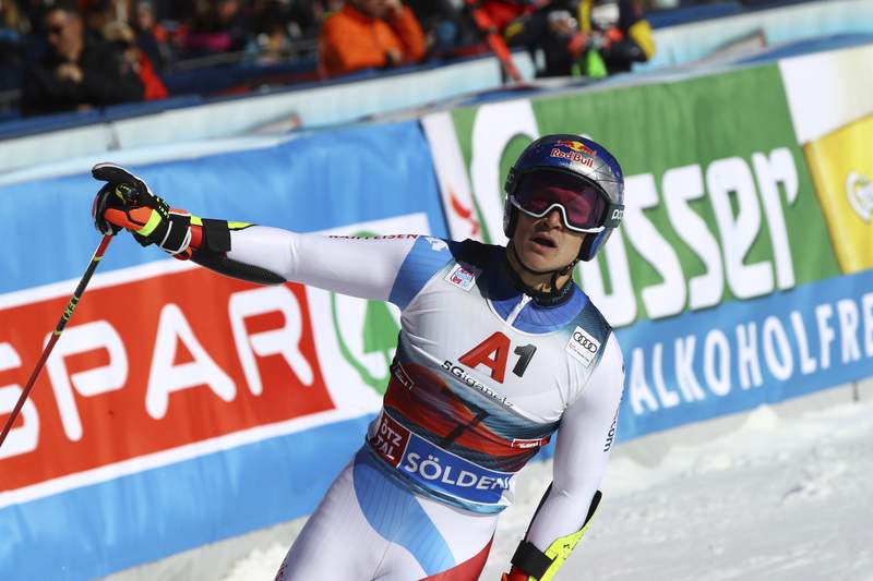 Swiss skier Odermatt wins GS opener; American Radamus 6th
