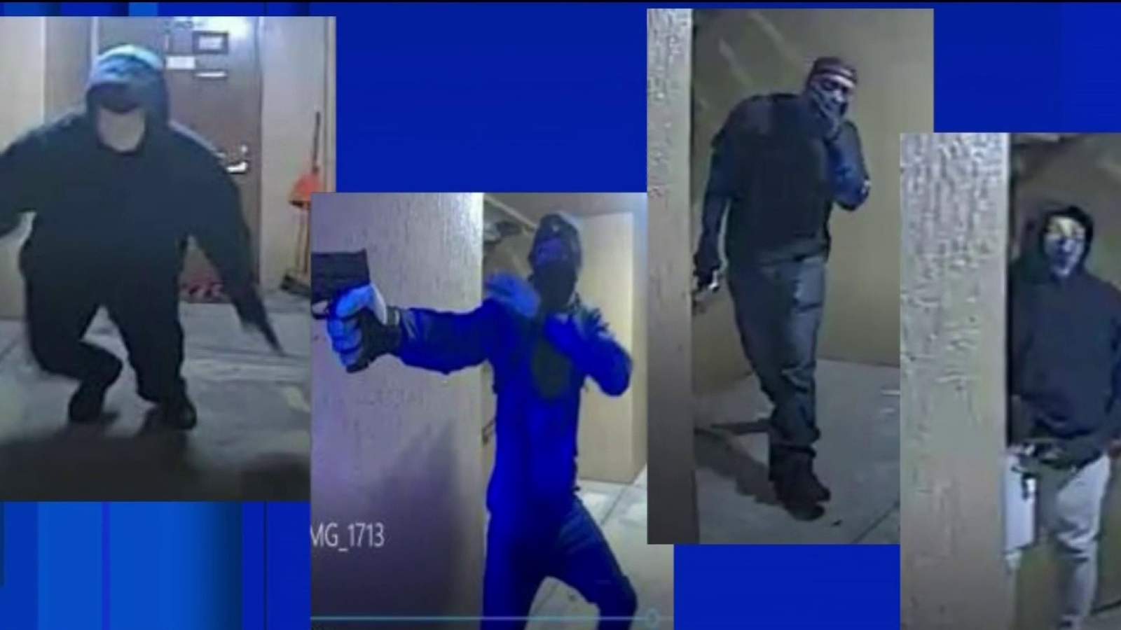 Video: 4 masked men kick down Orlando apartment door during armed robbery