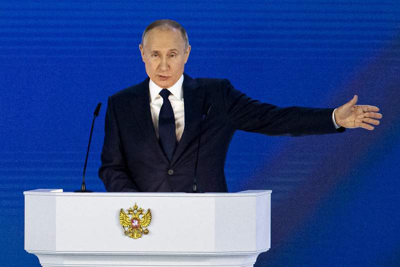 Putin vows a 'quick and tough' Russian response for its foes