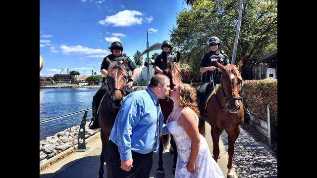 Orange County deputies photobomb Disney wedding