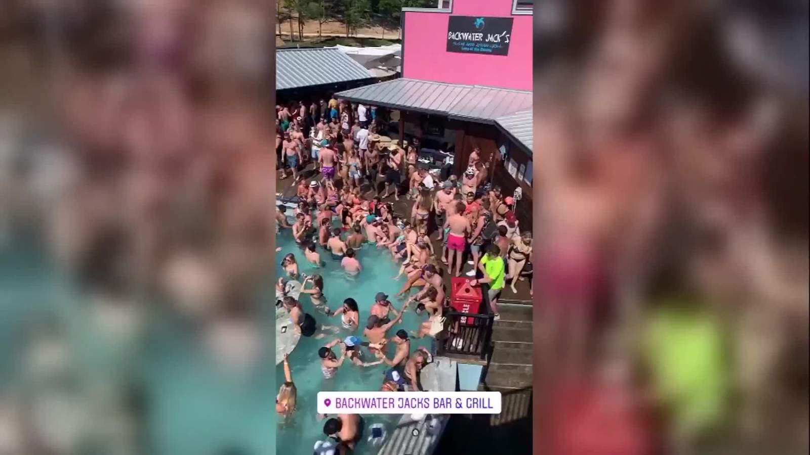 Crowd packs pool party in Ozarks despite social distancing recommendations