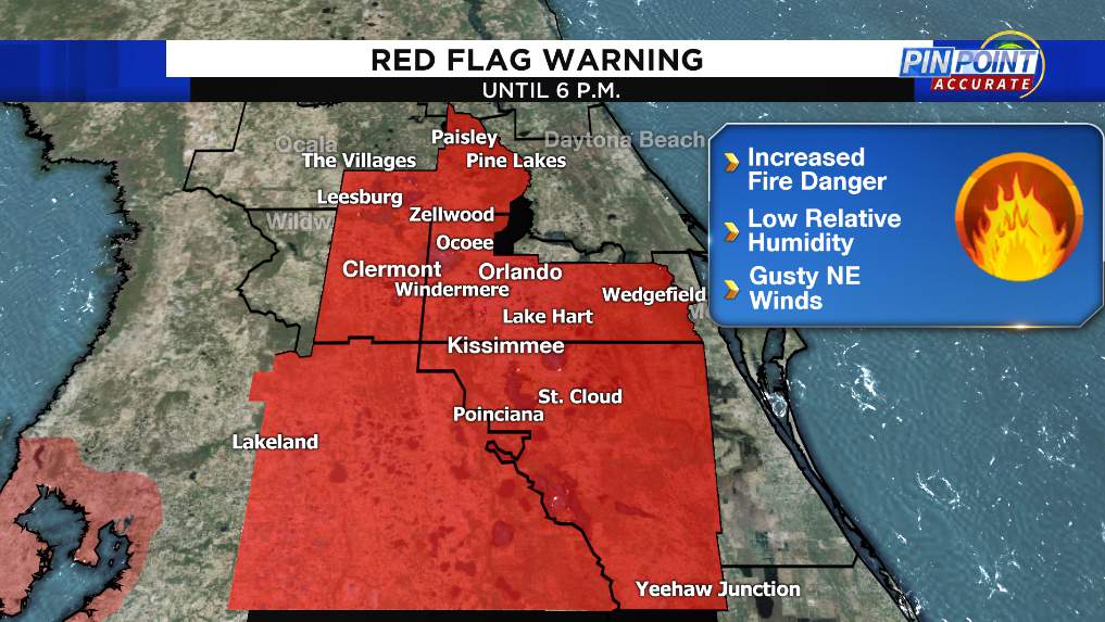 Fire danger: Gusty winds, dry air increase fire danger Saturday