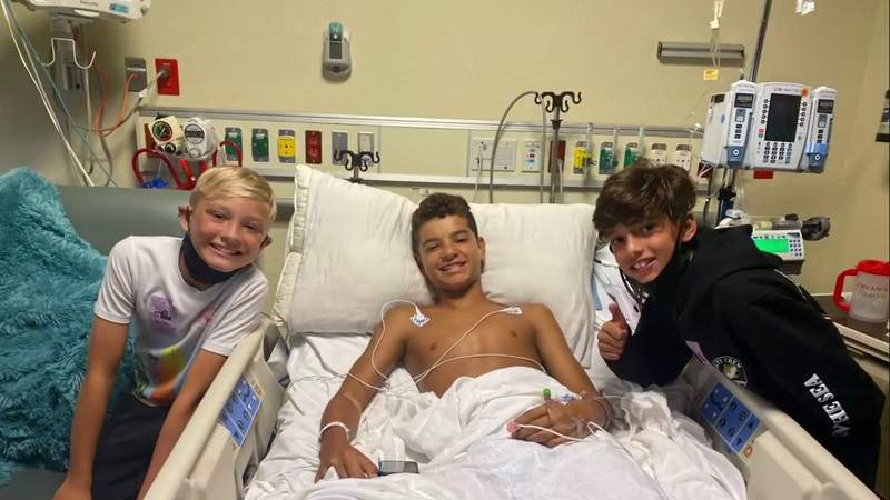 12-year-old boy continues making progress in recovery after shark bite