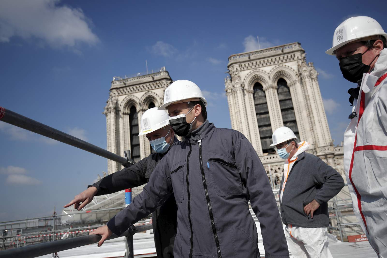 Macron visits Notre Dame 2 years after devastating fire