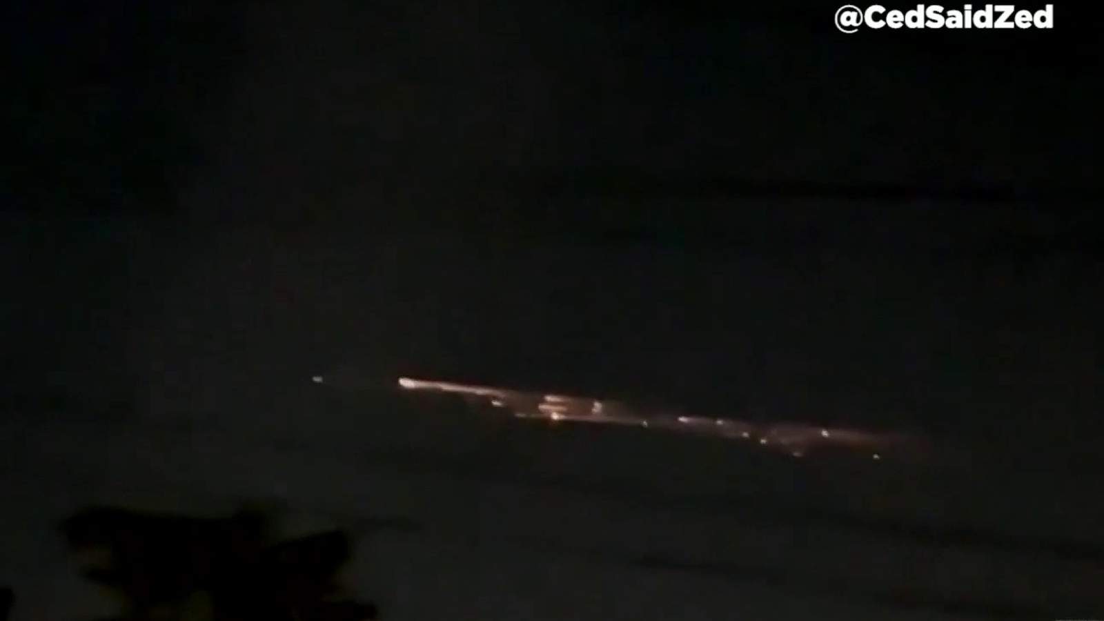 SpaceX debris? Bright lights streaking across sky from Falcon 9 rocket