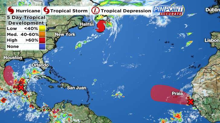 Chances increase for tropical systems to develop on peak of hurricane season. Here’s the latest