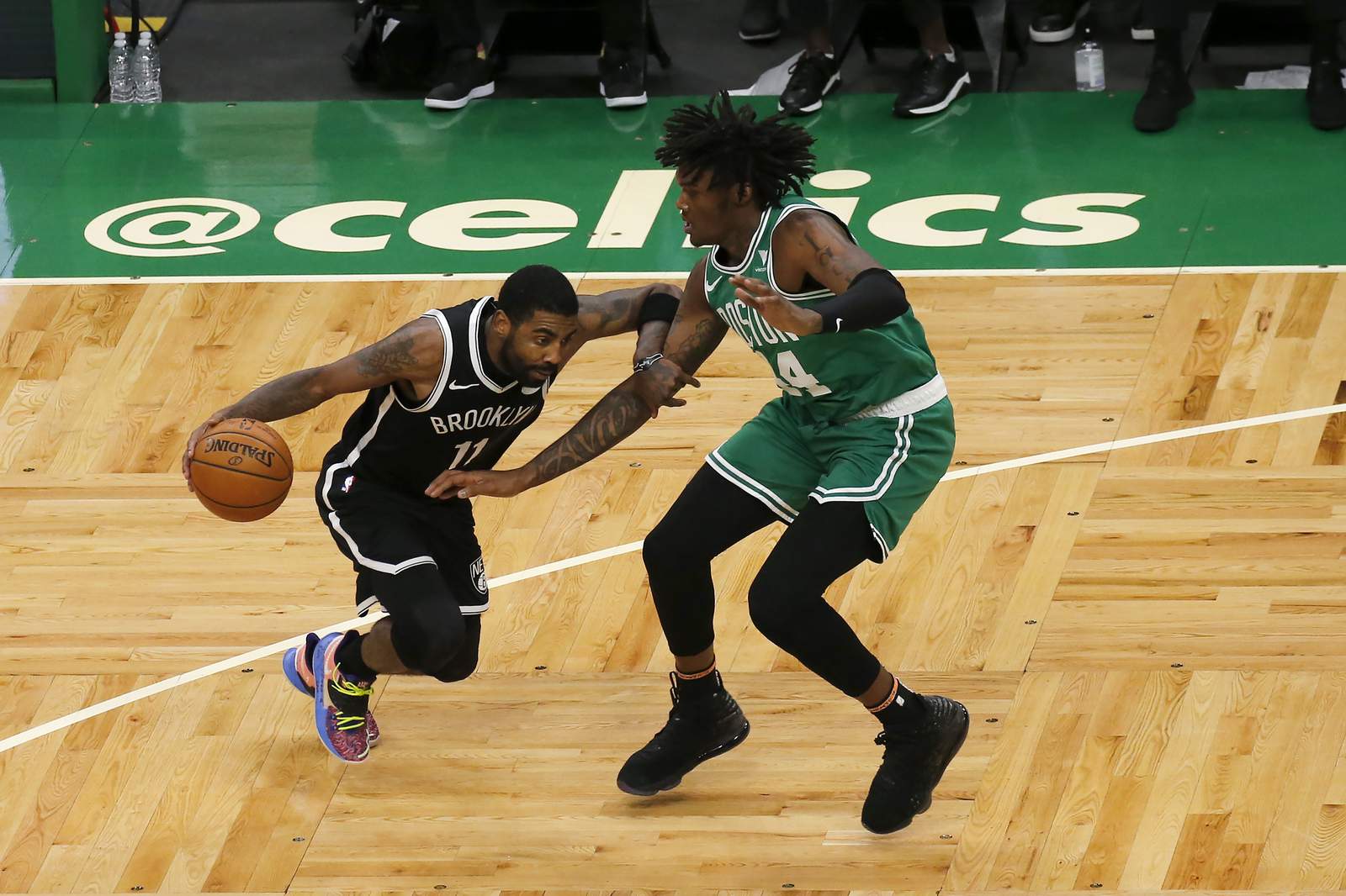 Irving leads rout of Celtics in return to Boston Garden