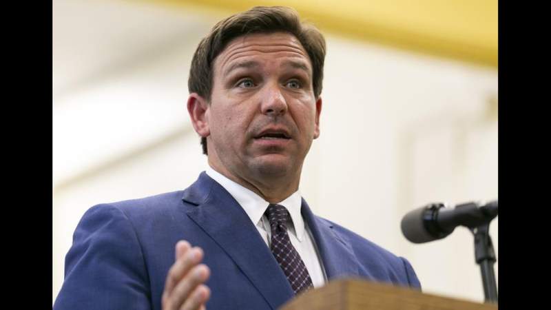 Gov. Ron DeSantis holds news conference in Temple Terrace