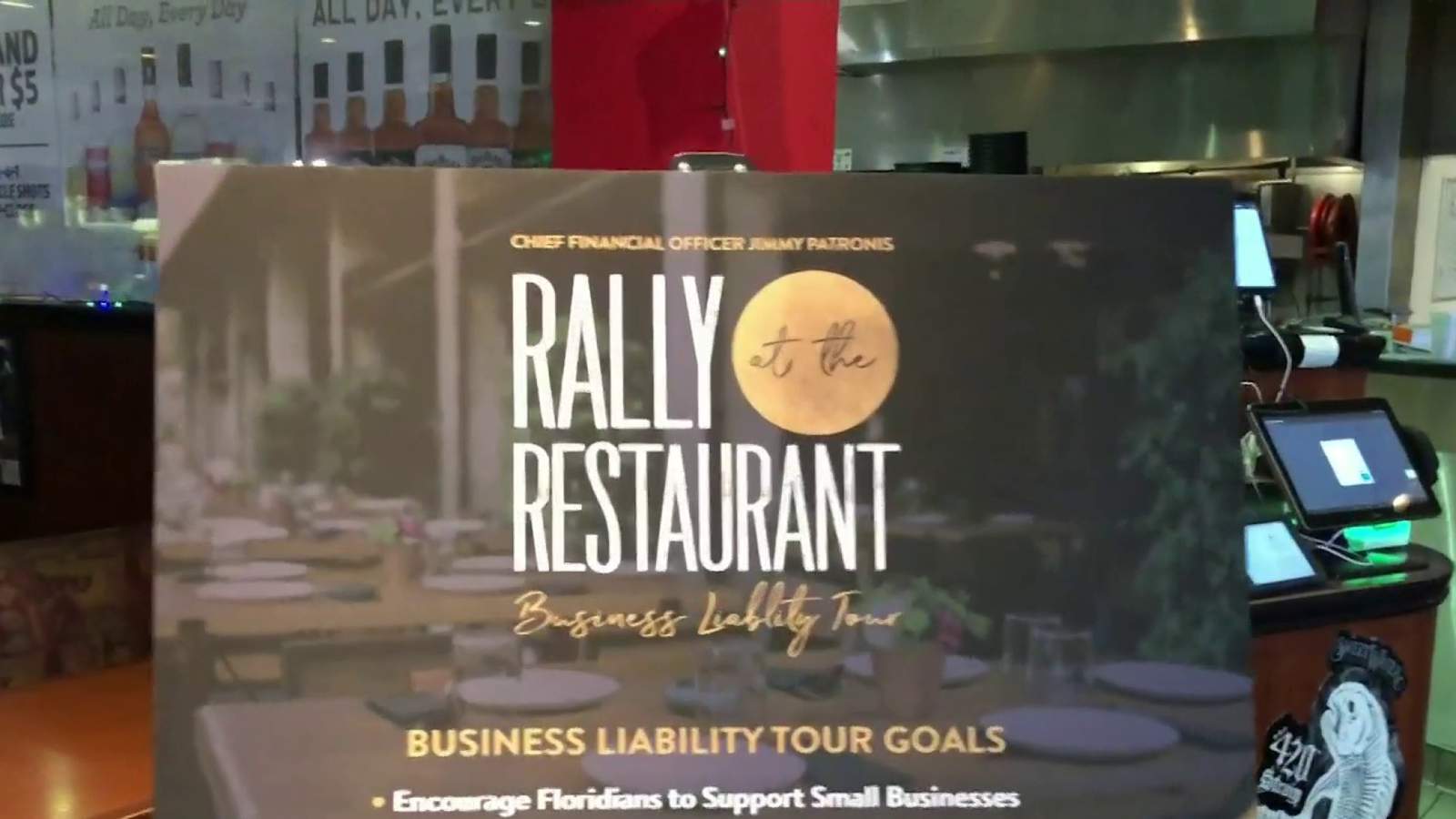Florida CFO advocates for business protections on restaurant tour