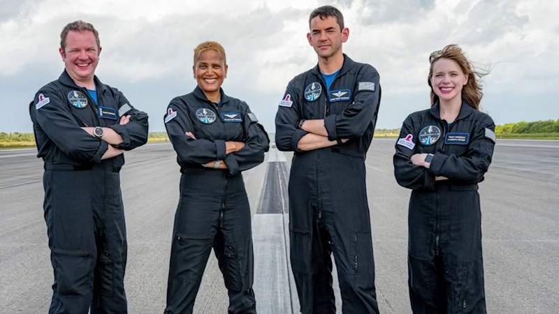 Inspiration4 crew arrives at Kennedy Space Center days before first all-civilian launch