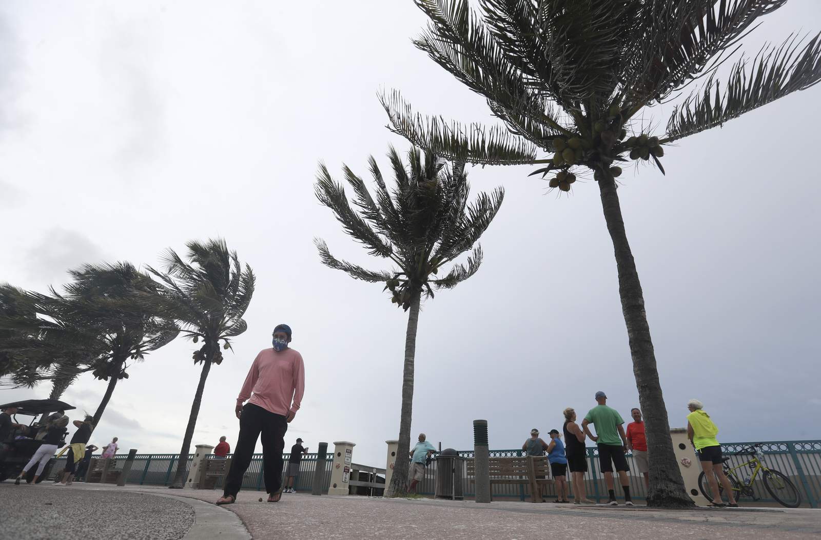 A weakened Tropical Storm Isaias lashes virus-hit Florida