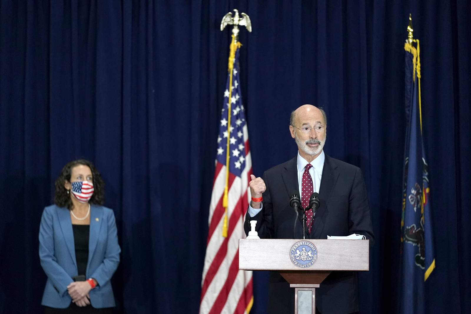 Pennsylvania governor says he's tested positive for COVID-19