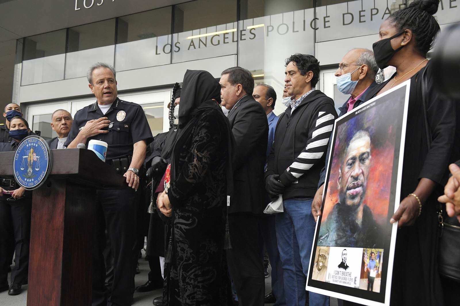 LAPD investigates report of ‘Valentine’ mocking George Floyd death