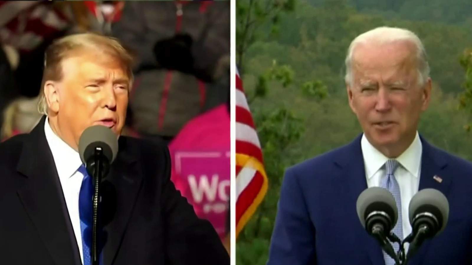 Trump, Biden appeal to Florida voters to turn out in person