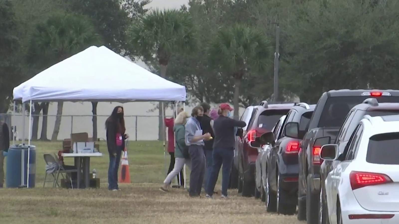 Brevard residents drive to Indian River County for COVID-19 vaccine