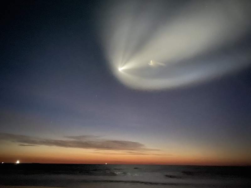 What were those white flashes in the sky after SpaceX’s Crew-2 launch? We explain