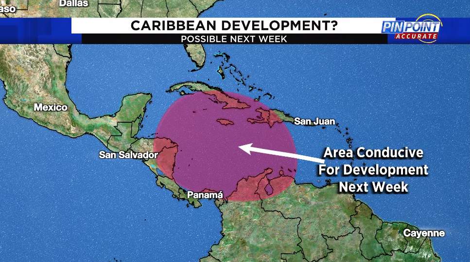 Tropical Tracker: Watching the Caribbean again next week