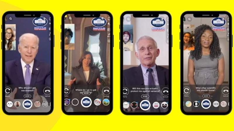 White House, Snapchat team up to encourage young people to get vaccinated