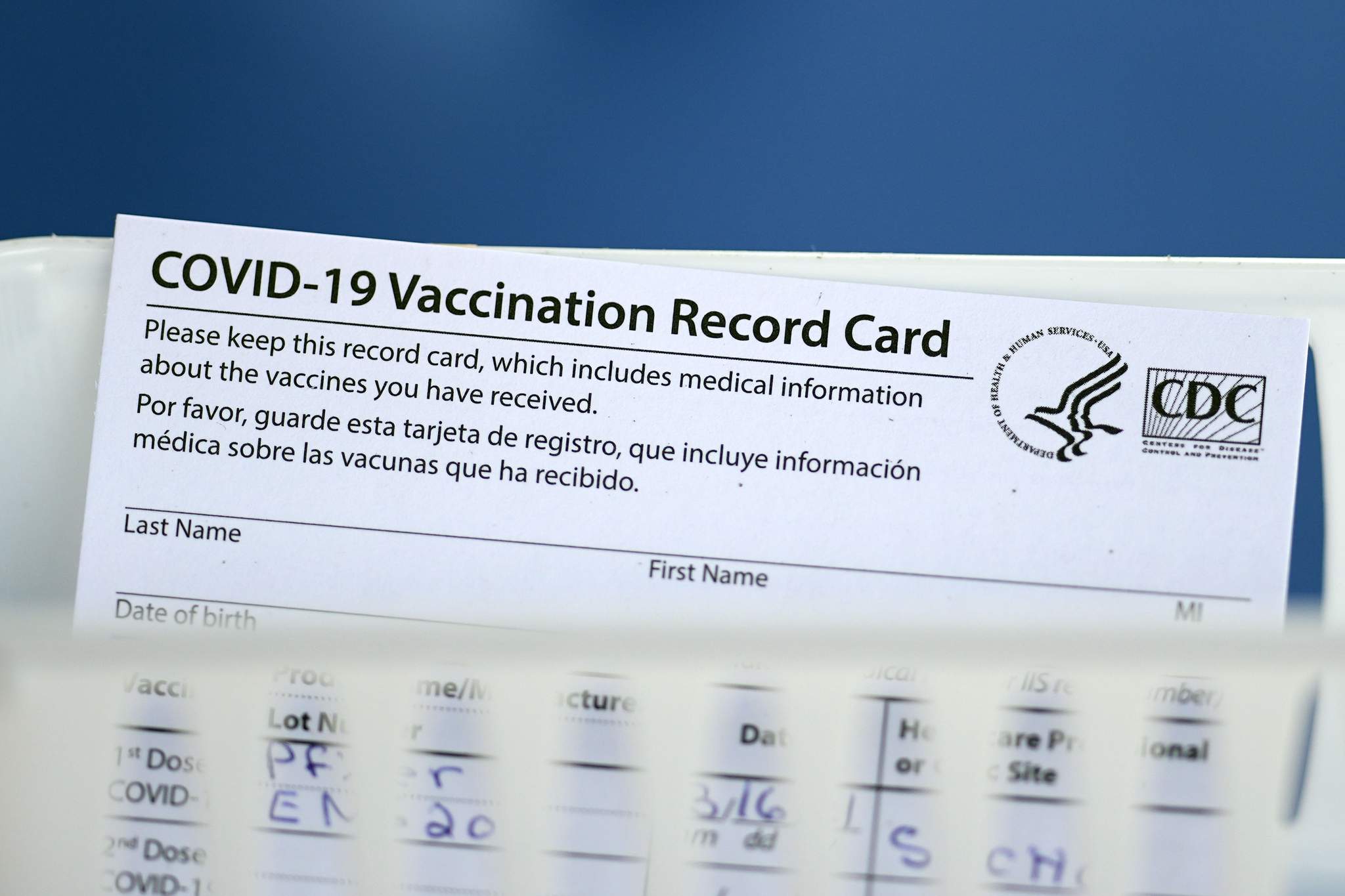Staples will laminate your COVID-19 vaccine card for free
