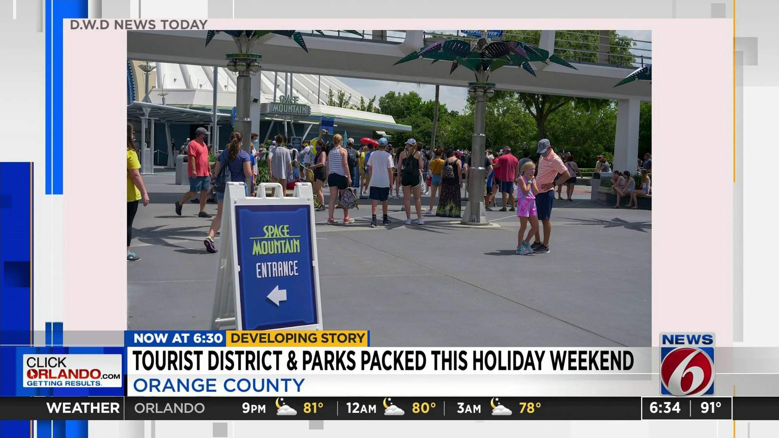 Packed theme parks forced to stop admissions due to crowd size