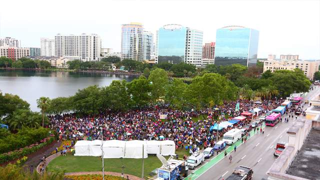 Thousands gather at Lake Eola to remember Pulse victims