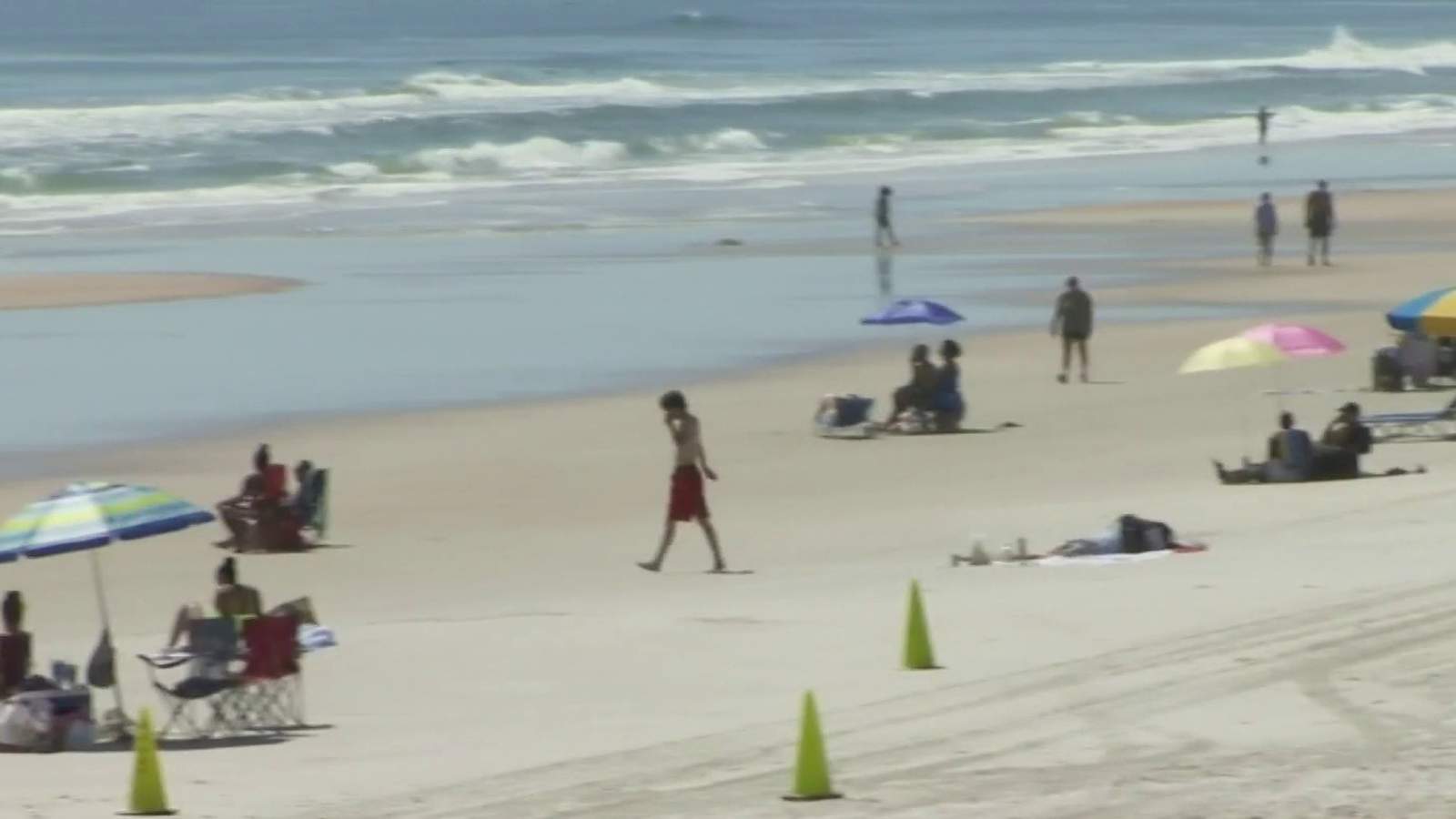 ‘Couldn’t wait:’ Beach goers flock to Volusia County beaches after COVID-19 restrictions lifted