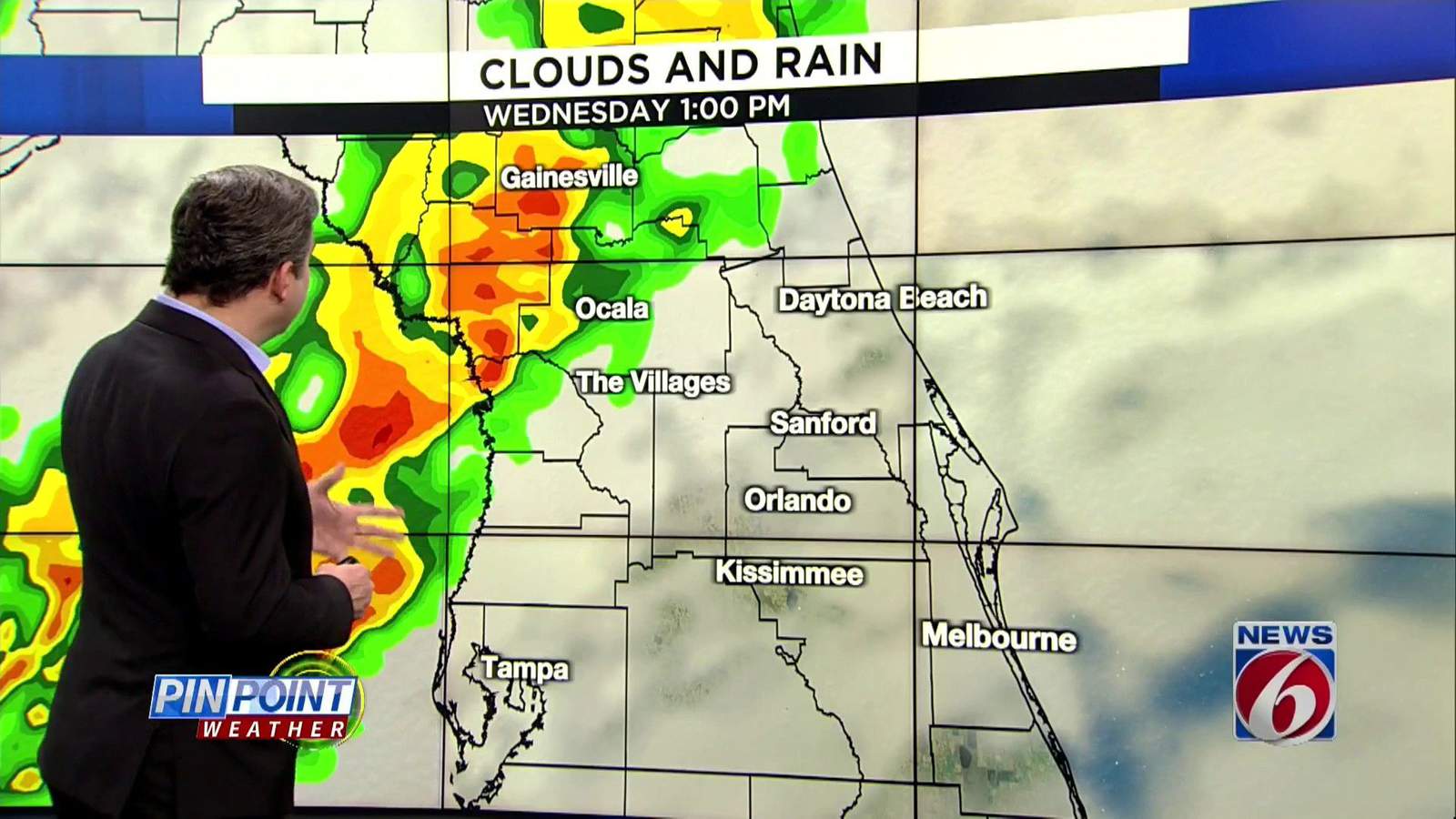 LIVE RADAR: Front bringing heavy rain, big cooldown to Central Florida