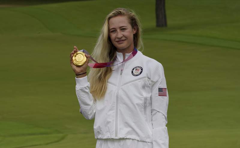 Dream season for Nelly Korda now includes Olympic gold medal