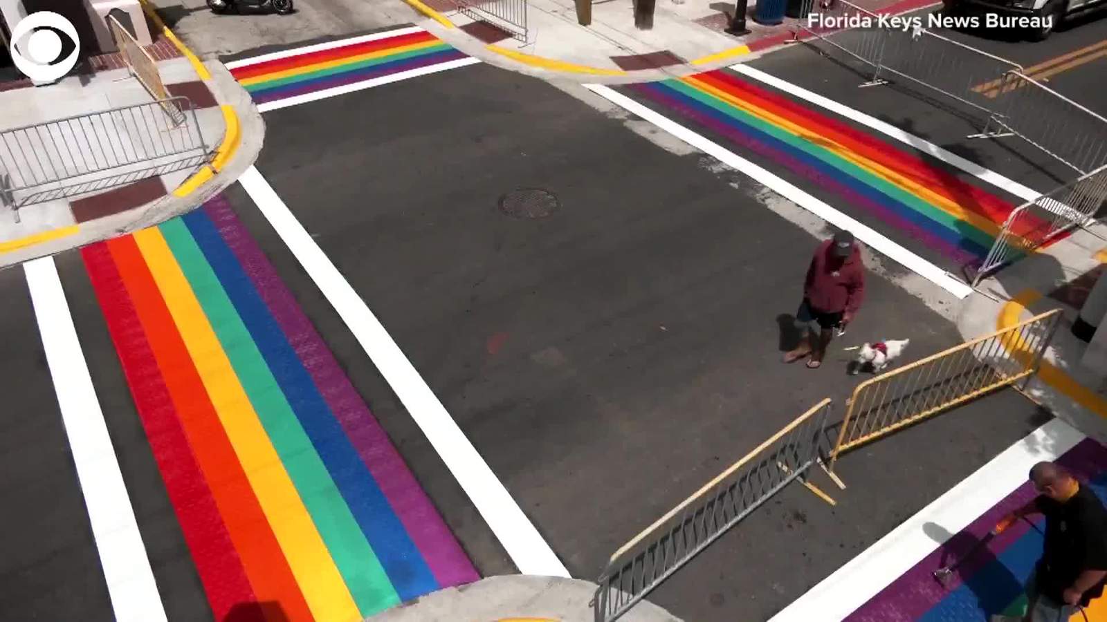 Rainbow crosswalks return to Key West permanently
