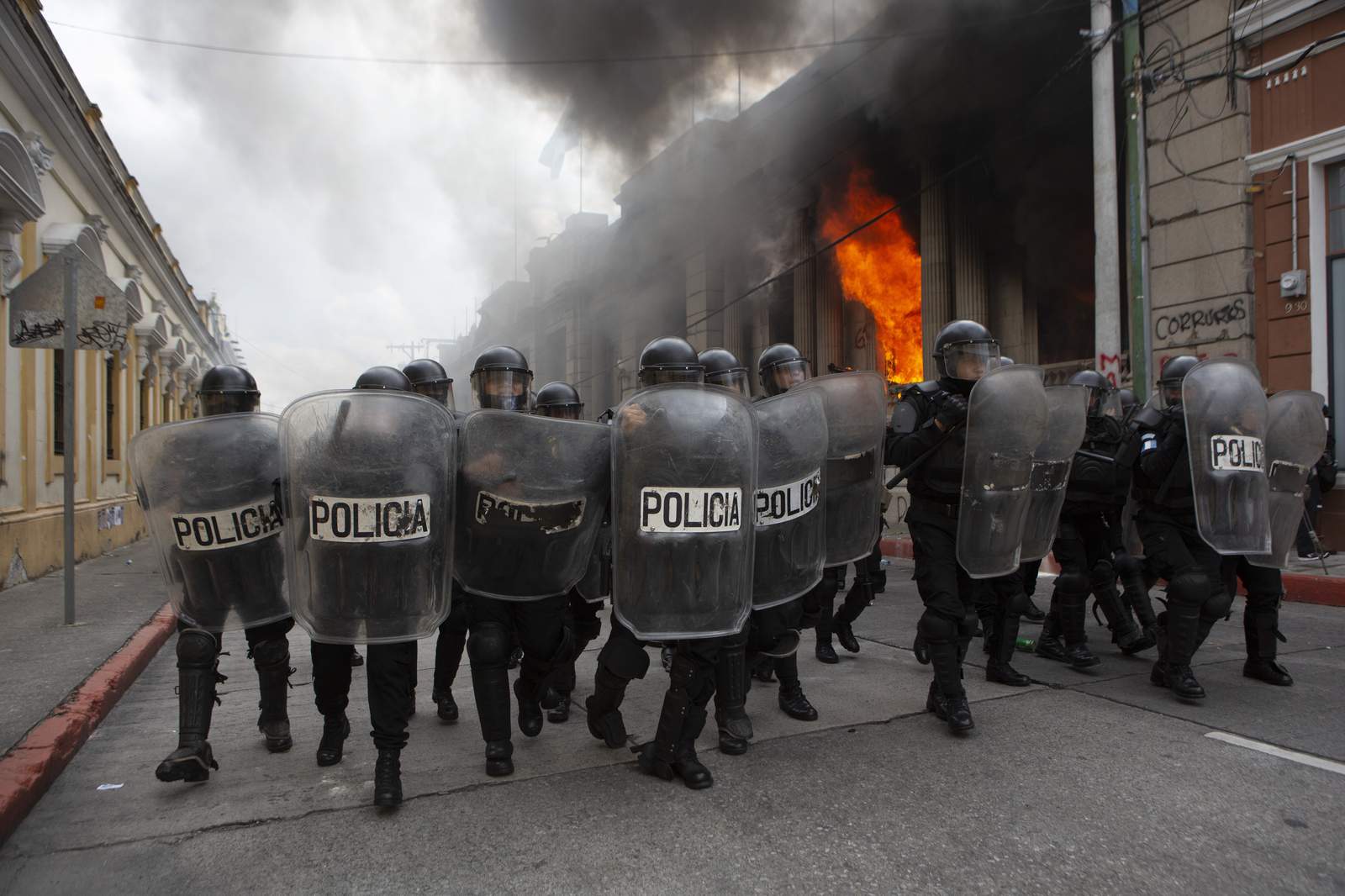 Protesters torch Guatemala's Congress building amid unrest