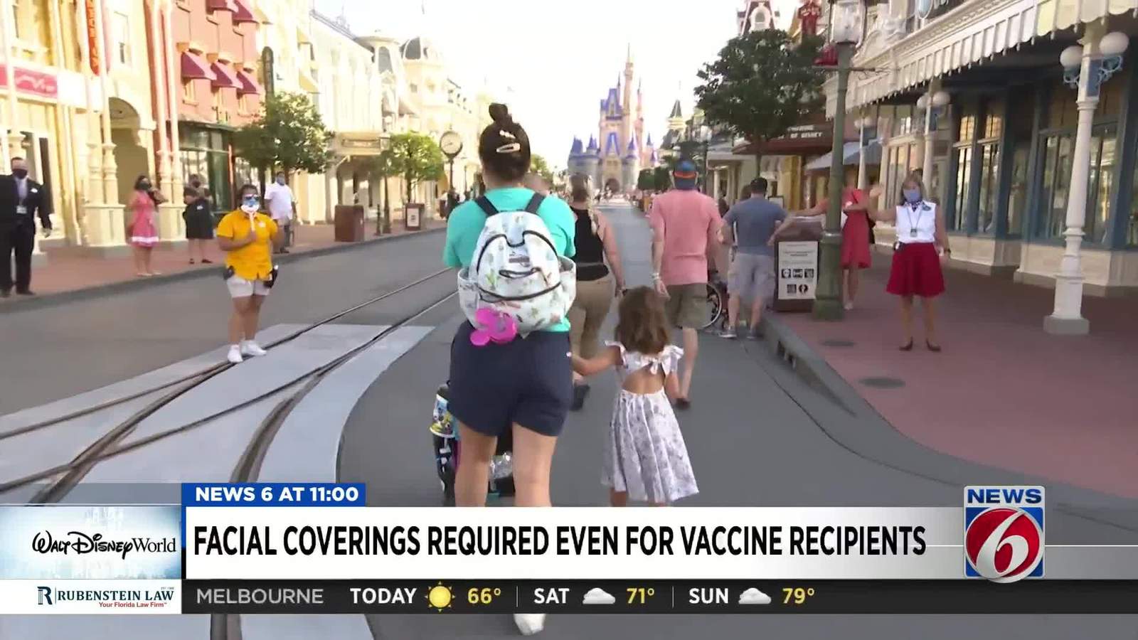 Disney: All parkgoers must wear masks, even if they’re vaccinated for COVID-19