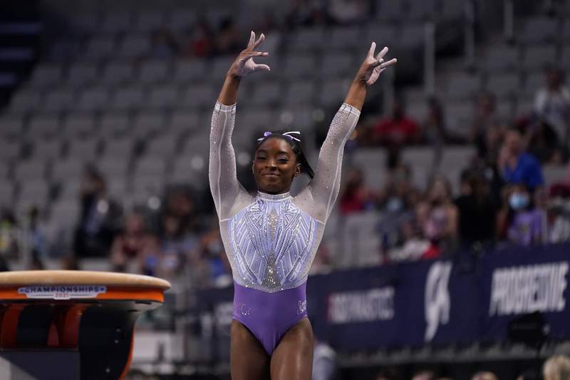 Biles in control once again at US Gymnastics Championships