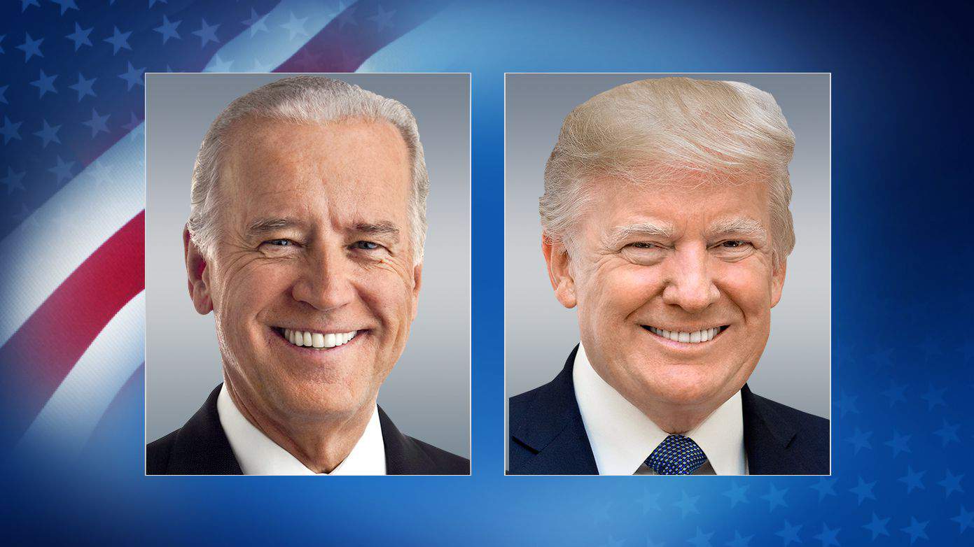 General Election Results for US Presidential race between Donald Trump and Joe Biden on Nov. 3, 2020