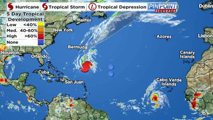 Hurricane Sam to bring tropical storm conditions to Bermuda, rip currents to Florida