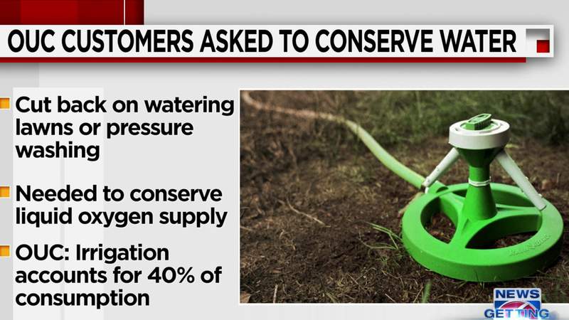 Echoing the call: OUC continues to ask residents to conserve water for oxygen shortage