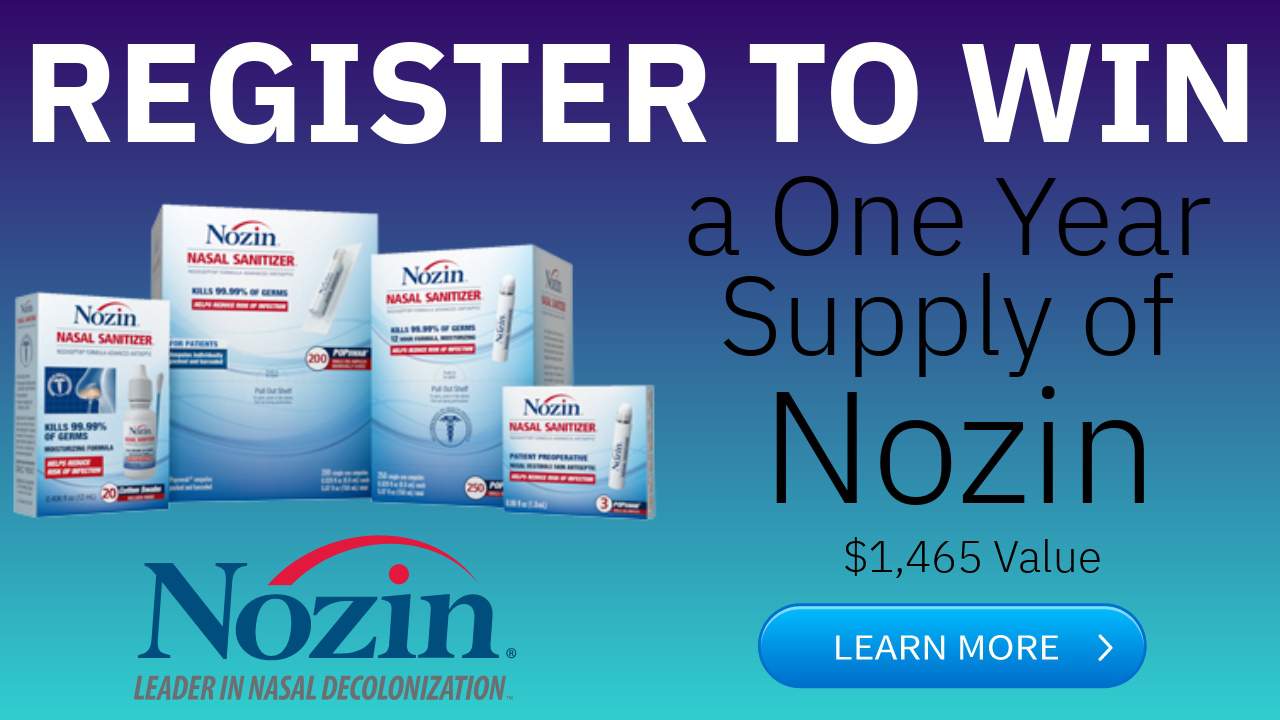 Register to win a one Year Supply of Nozin®