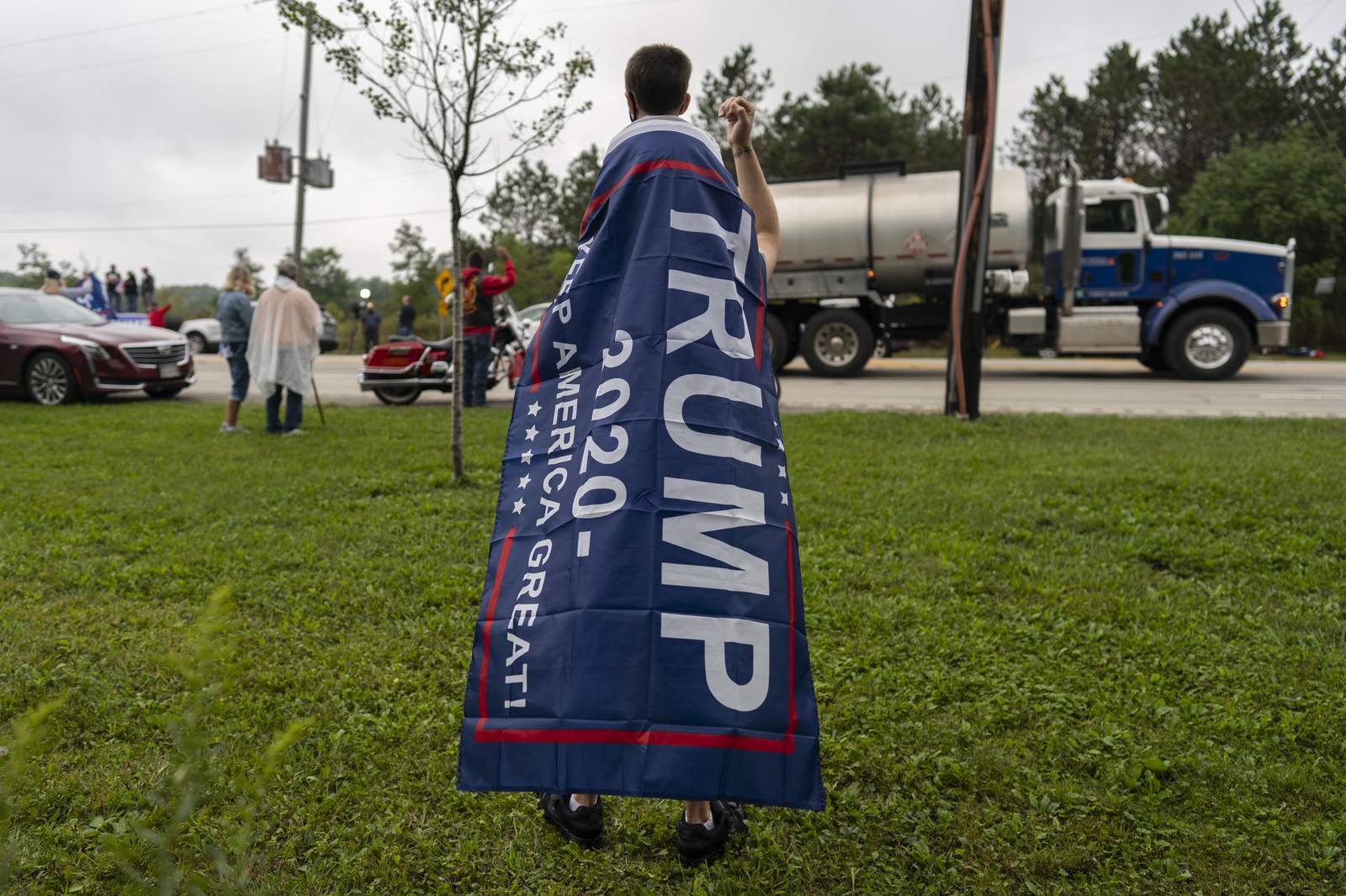 Florida worker suspended for flying Trump flag from government truck