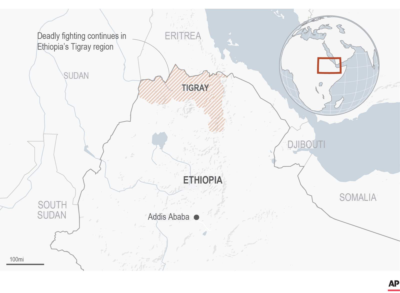 Diplomats: Rockets fired at Eritrea amid Ethiopian conflict